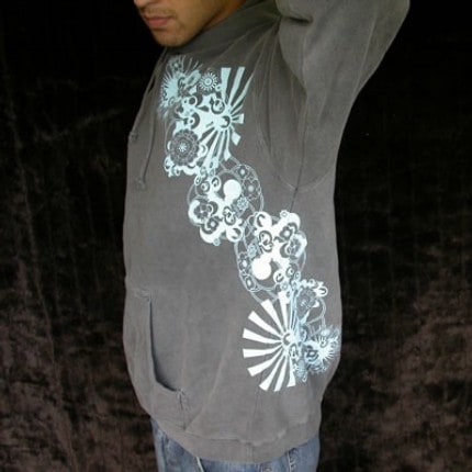 apheelehoodie Floral tattoo hoodie by Apheele @ Etsy