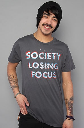 society losing focus t-shirt by freshjive