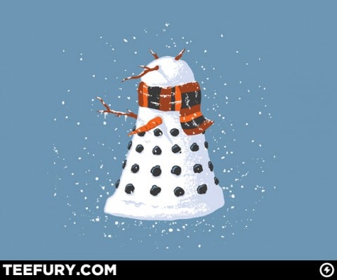dalek snowman t-shirt