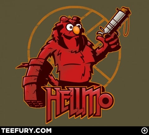hellboy elmo t-shirt