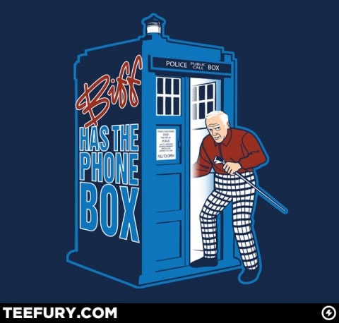 doctor who biff phone box t-shirt