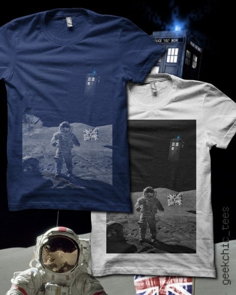 Doctor Who moon landing t-shirt