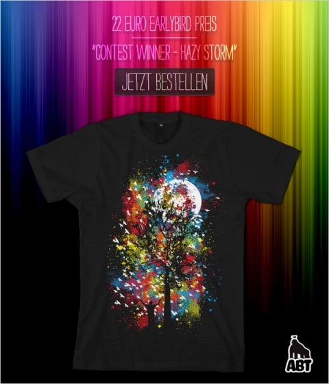 colourful tree t-shirt by a better tomorrow