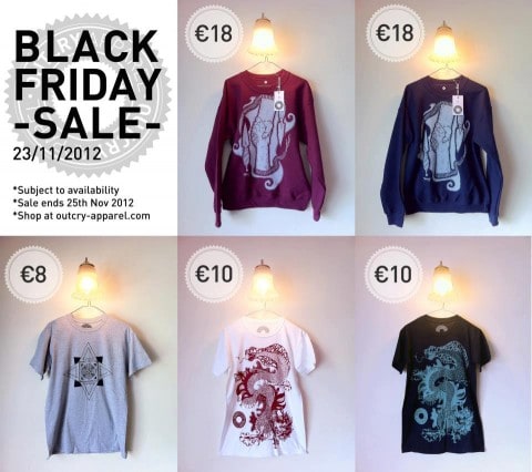 Post image for Shirts as low as €8 this weekend at Outcry Apparel