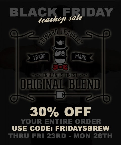 Post image for Black Weekend at Edward Teabelly gives 30% off