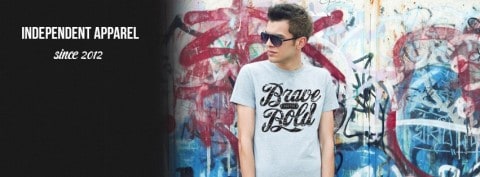 bold & the brave organic t-shirts from Newcastle