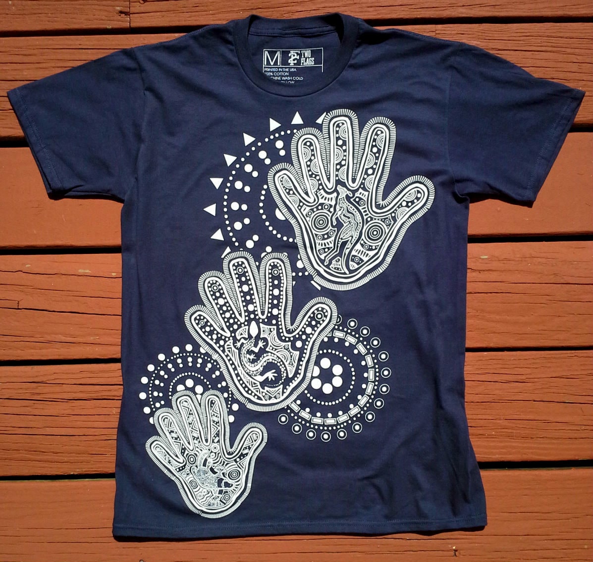New Dot Painting tshirt design by 2 Flags — Hide Your Arms