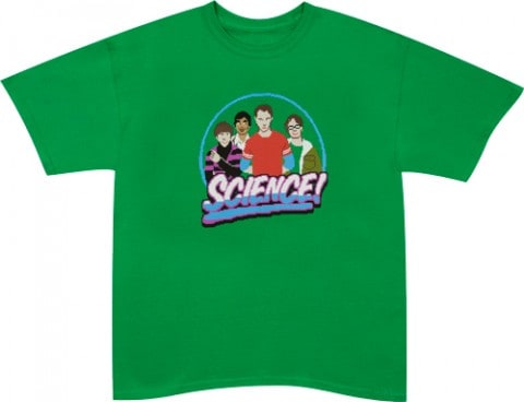 8-bit Big Bang Theory “Science!” t-shirt at 80sTees — Hide Your Arms