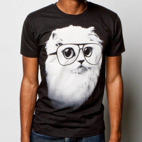 Hipster Cat t-shirt and more from Goodie Two Sleeves… last week — Hide ...
